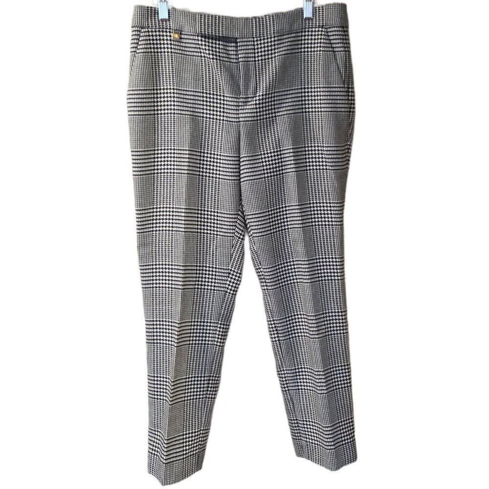 Lauren Ralph Lauren Glen Plaid Pants in black and white - sz 8P